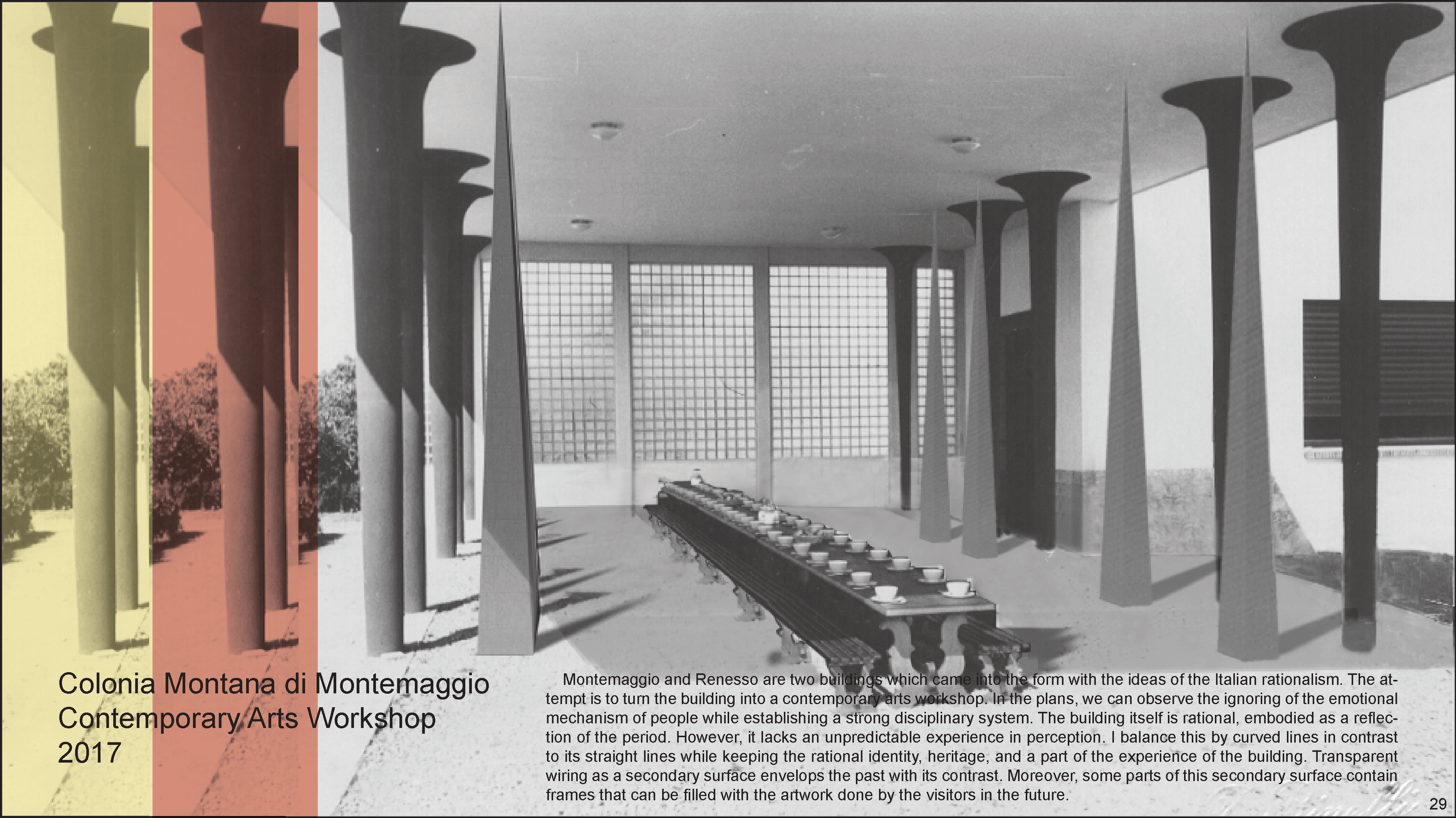 Hall intervention: the author’s original design photomontage