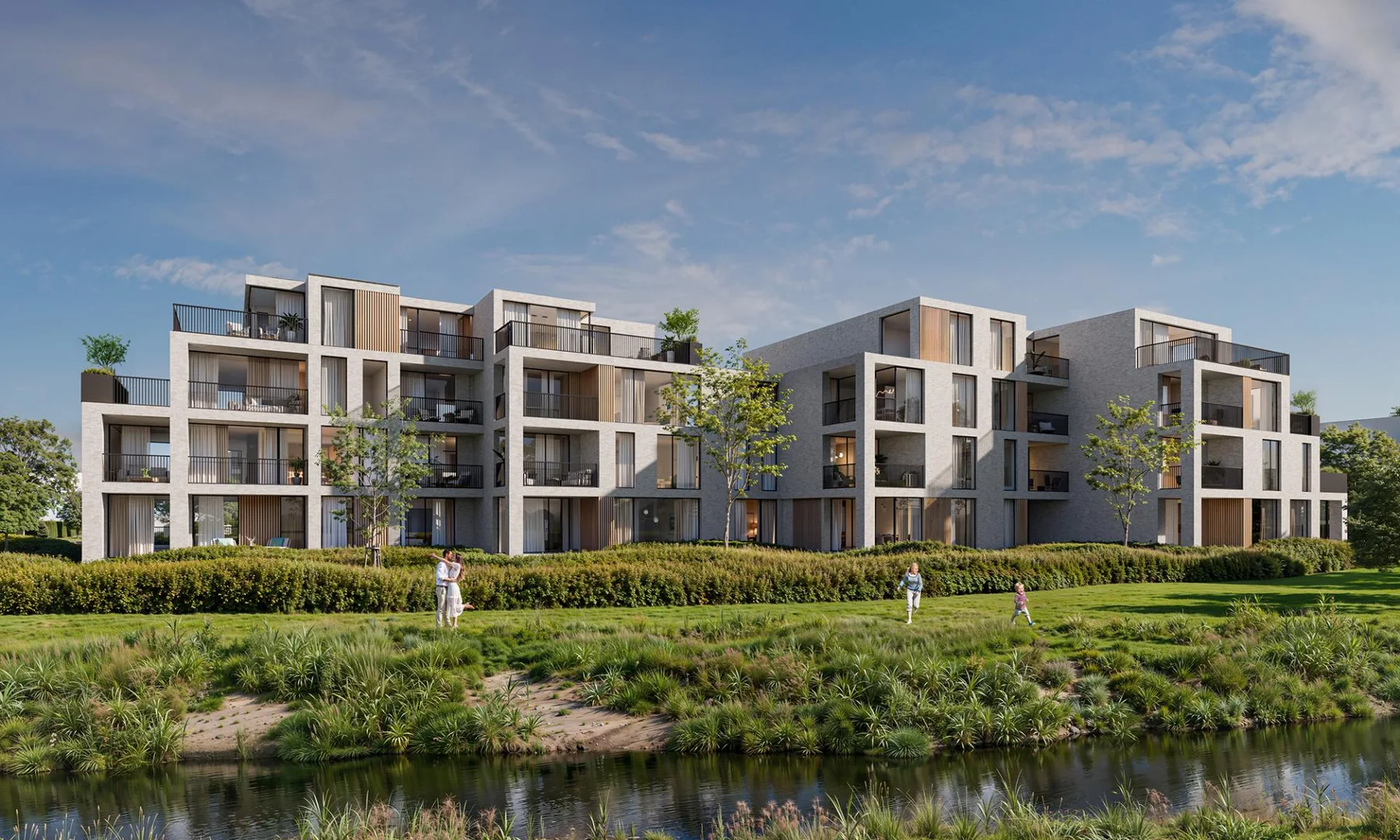 Residential blocks and shared landscape